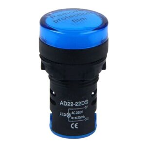Indicatore luminoso da pannello 220V - blu