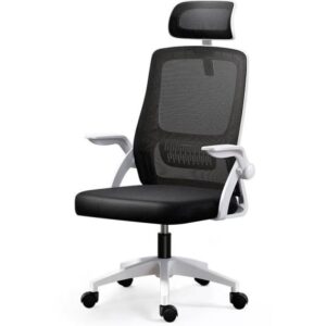 Sedia ergonomica da ufficio bianca