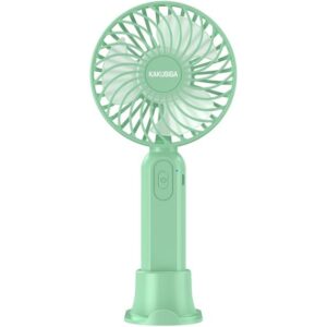 Ventilatore ricaricabile portatile con supporto da tavolo verde KSC-1510
