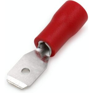 Connettore faston a linguetta rosso 4.8mm 0.5-1.5mm confezione da 100