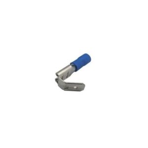 Connettore Faston doppio 6,3 mm blu per cavi 1,5-2,5 mm² confezione da 100