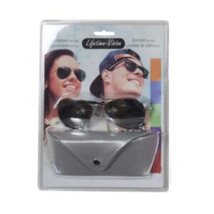 Occhiali da sole con custodia Lifetime Vision - grigio argento