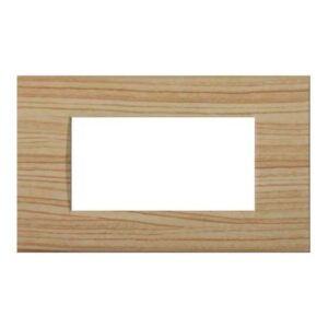 Placca 4 posti abete compatibile Living International
