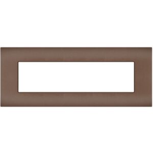 Placca 7 posti bronzo compatibile Vimar Arké