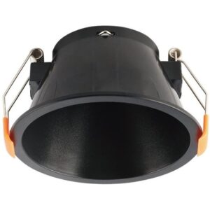 Supporto tondo per faretto GU10 da incasso Φ83mm nero