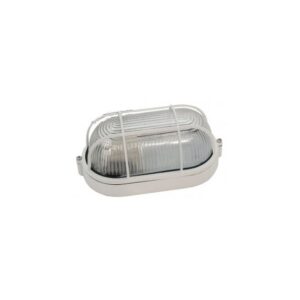 Plafoniera LED E27  da esterno IP54 in alluminio bianco