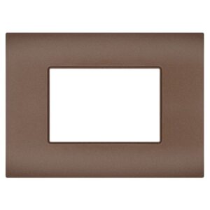 Placca 3 posti bronzo compatibile Vimar Arké
