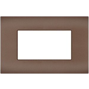 Placca 4 posti bronzo compatibile Vimar Arké