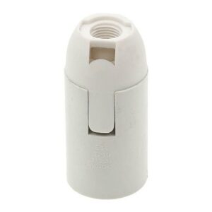 Portalampada E14 bianco in plastica  Vito