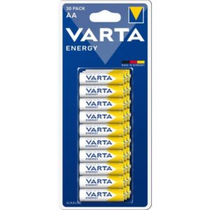 Batteria al manganese alcalino AA LR6 1.5V blister da 30 Varta