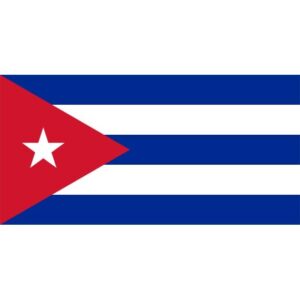 Bandiera Nazionale di Stato e da guerra Cuba 200x400cm