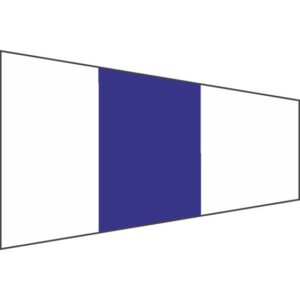 Pennello Segnalazione Nautica "Designazione" 340x100x30cm