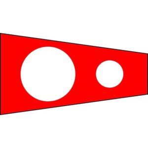 Bandiera nautica di segnalazione "Corpen" 100x340cm