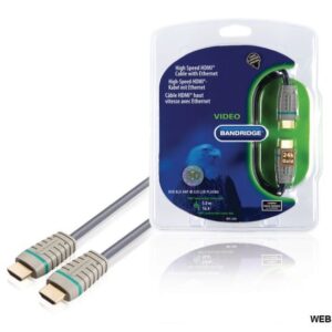 Cavo HDMI Alta Velocità con Ethernet Connettore HDMI 5m Blu