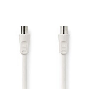 Cavo coassiale 90dB IEC (coassiale) maschio-IEC (coassiale) femmina 1,5m Bianco