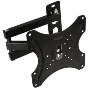 Supporto a muro per TV LED LCD 14-42'' inclinabile 3 snodi nero