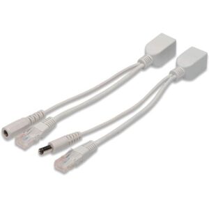 Cavi adattatori POE Fast Ethernet cavo iniettore/cavo splitter spina/presa DC 5,5mm