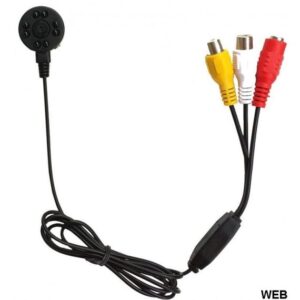 Microtelecamera AHD 3.6mm a colori con microfono 8 LED IR
