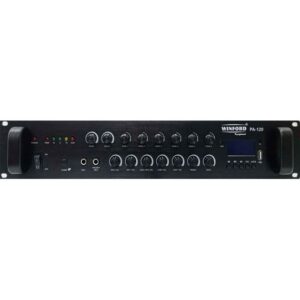 Amplificatore audio USB/Bluetooth/FM 6 canali 70V/100V/16 Ohm 120W